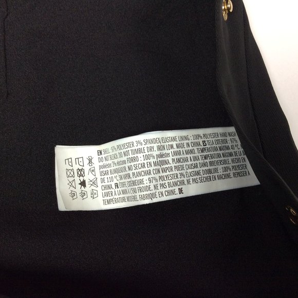 NWOT Wide Leg Trousers English Factory High Rise Snapside Black Modern Career S - Picture 9 of 13